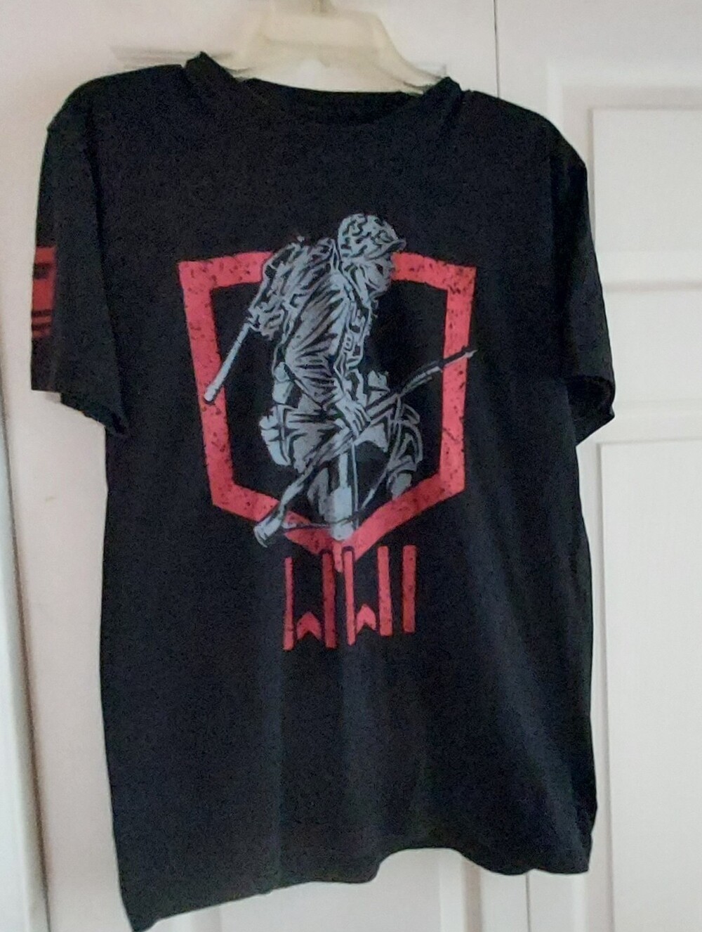 Redcon1 RC1 Mens Large Black WWI Soldier Graphic Short Sleeve T Shirt Army